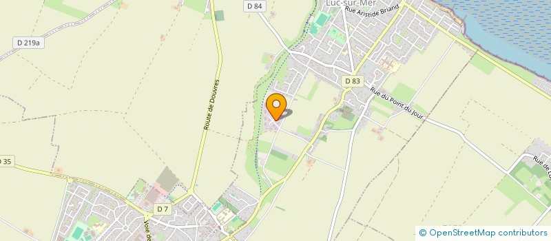 localisation de l'entreprise ML PRO à LUC-SUR-MER
