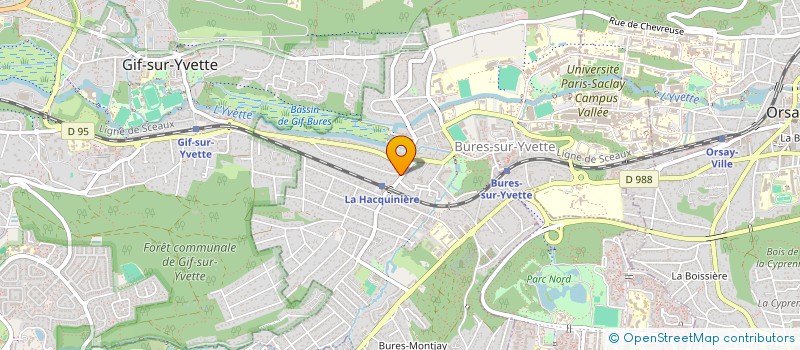 localisation de l'entreprise ML PROJECT  BURES-SUR-YVETTE