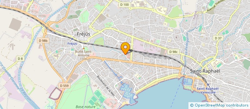 localisation de l'entreprise ML PROMOTION à FREJUS