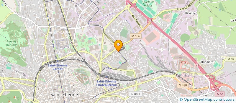 localisation de l'entreprise ML PUBLI VISION à SAINT-ETIENNE