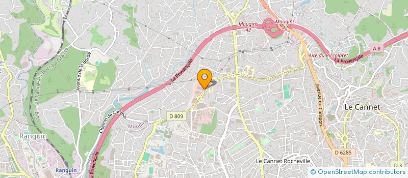 localisation de l'entreprise ML RENOV à MOUGINS
