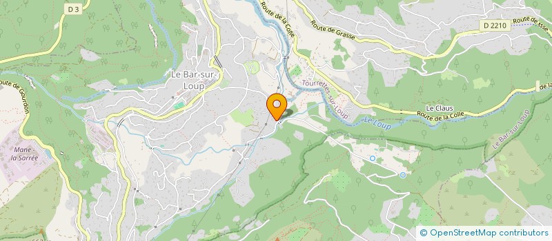 localisation de l'entreprise ML RENOVATIONS RESOURCES  LE BAR-SUR-LOUP