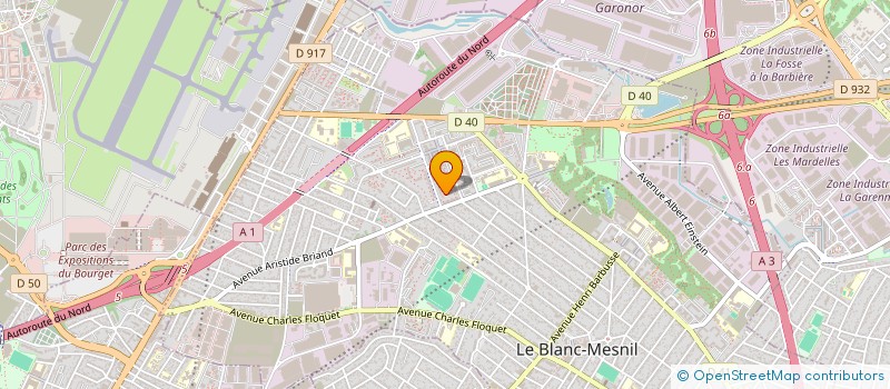 localisation de l'entreprise ML SECURITE PRIVEE à LE BLANC-MESNIL