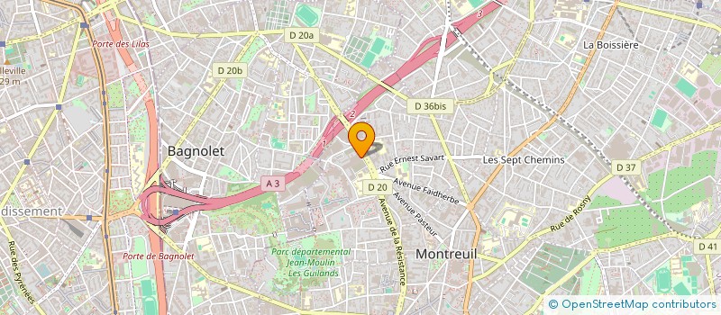 localisation de l'entreprise ML SERVICES à MONTREUIL
