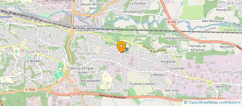 localisation de l'entreprise ML SERVICES QUIMPER à QUIMPER