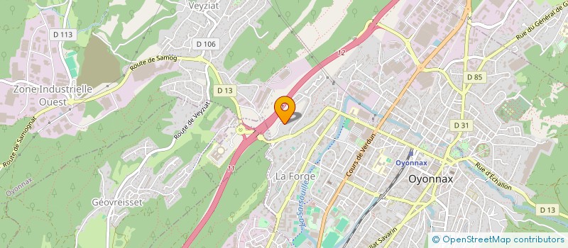 localisation de l'entreprise ML SOCIETE à OYONNAX