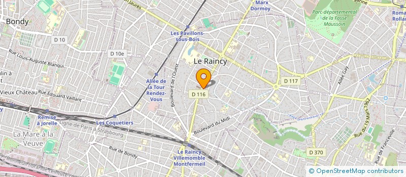 localisation de l'entreprise ML SOCIETY à LE RAINCY