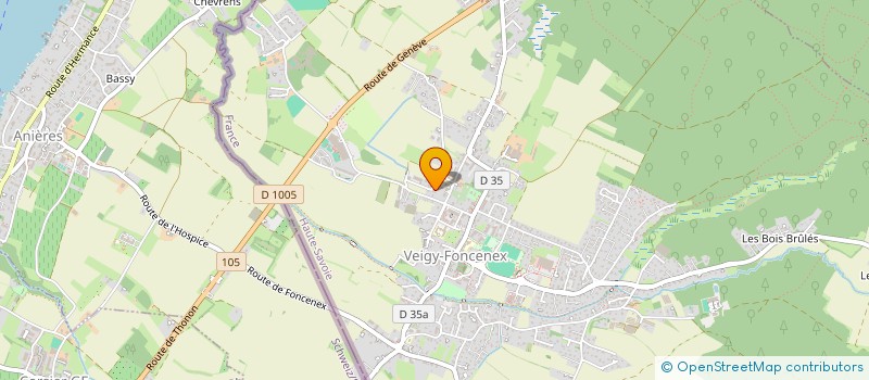 localisation de l'entreprise ML SPORT IMMO  VEIGY-FONCENEX