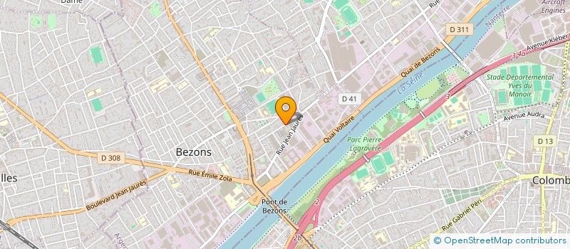 localisation de l'entreprise ML TAXI  BEZONS