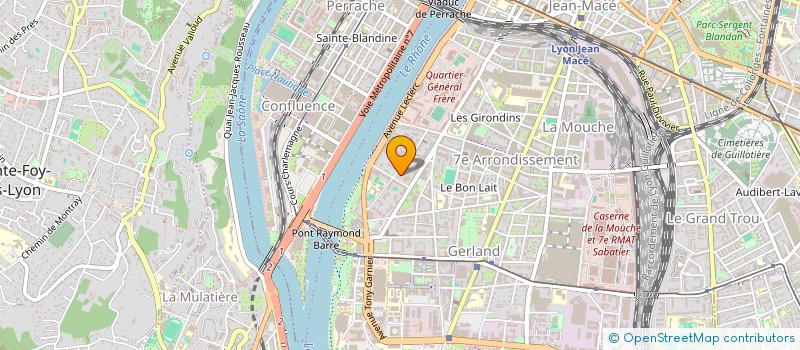 localisation de l'entreprise ML TRANS  LYON