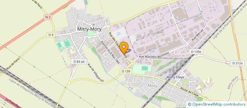 localisation de l'entreprise ML TRANSPORT à MITRY-MORY