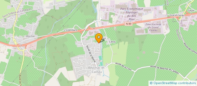 localisation de l'entreprise ML TRANSPORT & DEMENAGEMENT  BEYCHAC-ET-CAILLAU