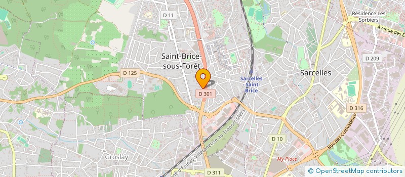 localisation de l'entreprise ML VAL 95 à SAINT-BRICE-SOUS-FORET
