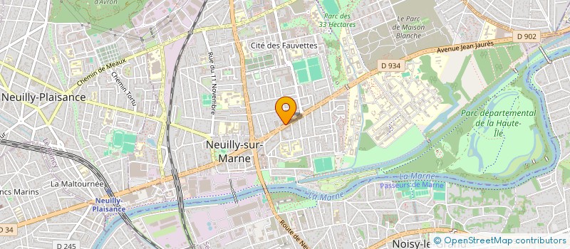 localisation de l'entreprise ML VOYAGES à NEUILLY-SUR-MARNE