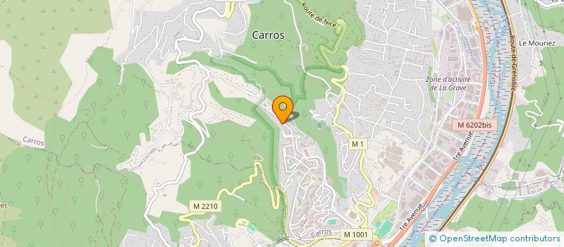 localisation de l'entreprise ML VTC à CARROS