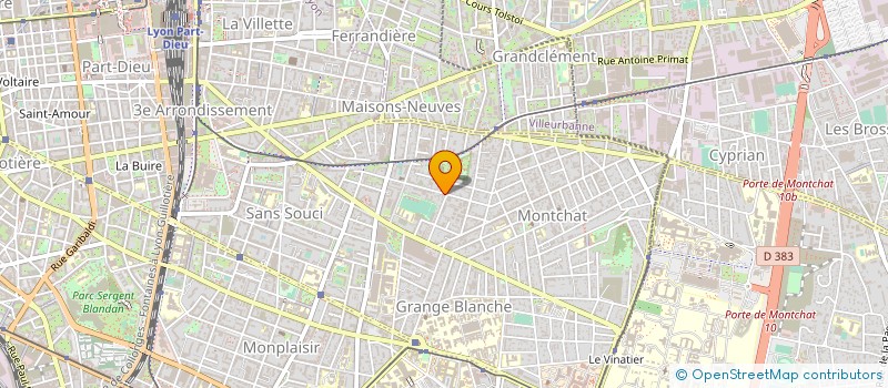 localisation de l'entreprise ML2C  LYON