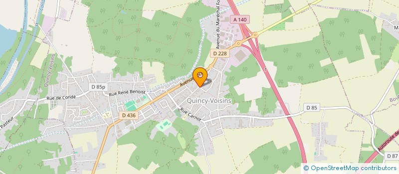 localisation de l'entreprise ML2J  QUINCY-VOISINS