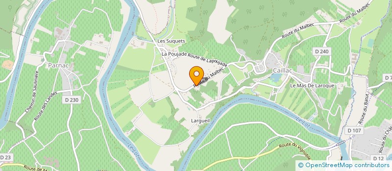 localisation de l'entreprise ML2M  CAILLAC