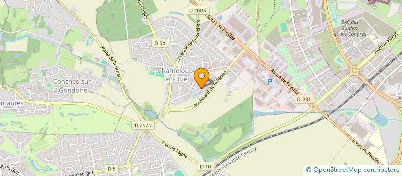 localisation de l'entreprise ML2S COURTAGE  CHANTELOUP-EN-BRIE