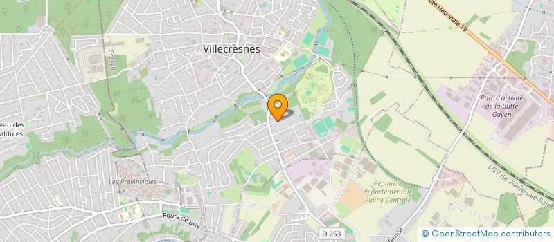 localisation de l'entreprise ML2V  VILLECRESNES