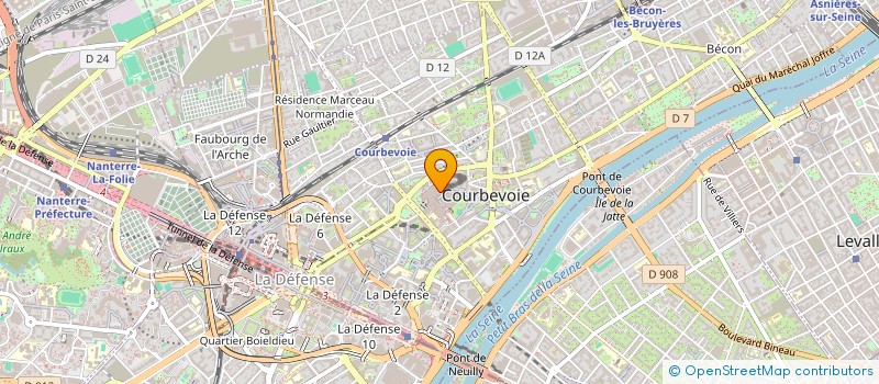 localisation de l'entreprise ML8 CONSEILS à COURBEVOIE