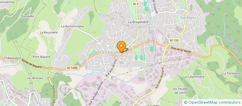 localisation de l'entreprise MLA à LA TALAUDIERE