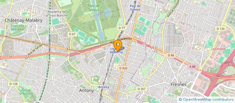 localisation de l'entreprise MLA CONSEIL EN RC à ANTONY