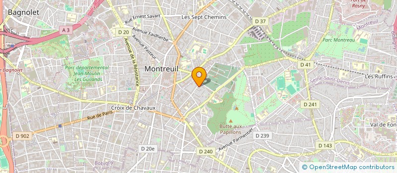 localisation de l'entreprise MLA CONSULTING à MONTREUIL