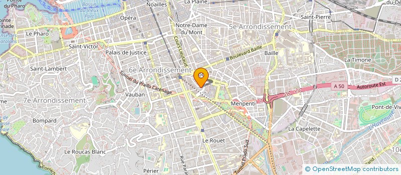 localisation de l'entreprise MLA COURTAGE IMMO à MARSEILLE