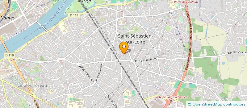 localisation de l'entreprise MLA IMMO à SAINT-SEBASTIEN-SUR-LOIRE