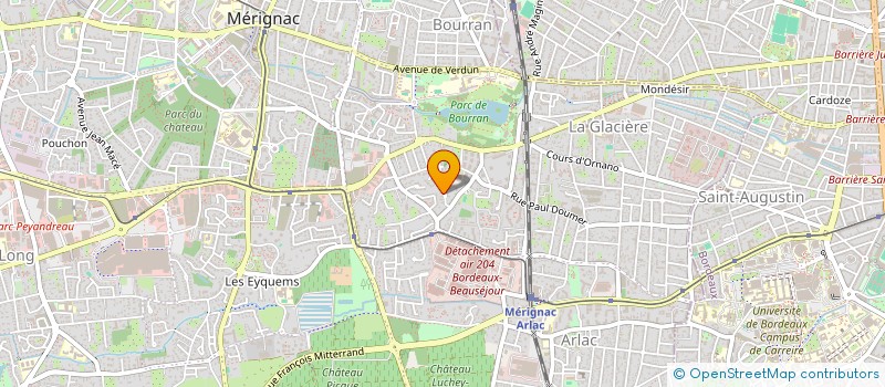 localisation de l'entreprise MLA TRANSPORTS  MERIGNAC