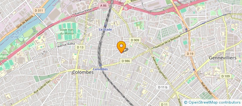 localisation de l'entreprise MLAB ARCHITECTURE  COLOMBES