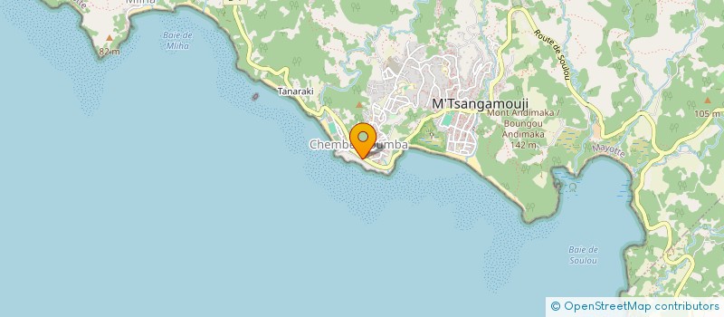 localisation de l'entreprise MLANDZA à M'TSANGAMOUJI