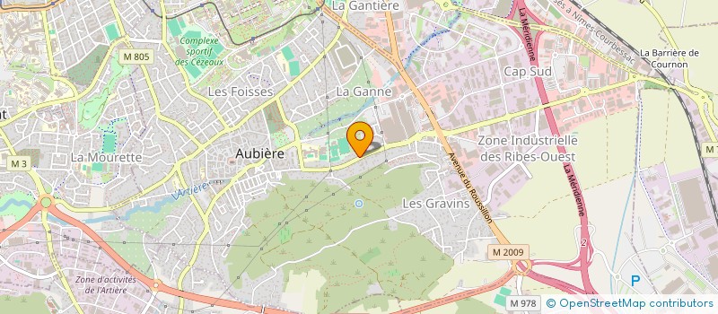 localisation de l'entreprise MLB à AUBIERE