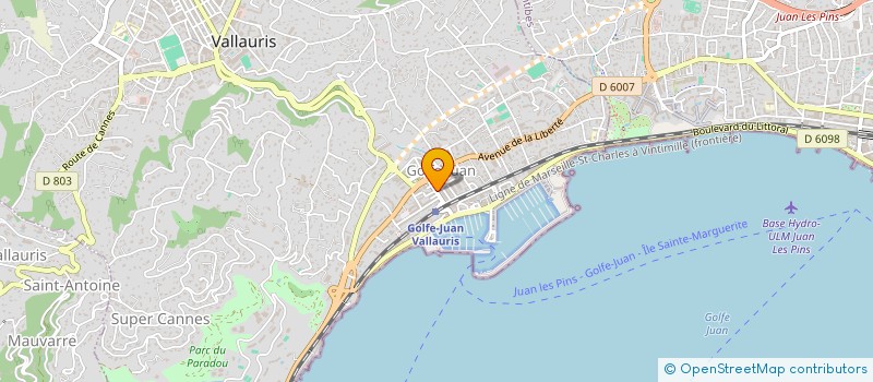localisation de l'entreprise MLB à VALLAURIS