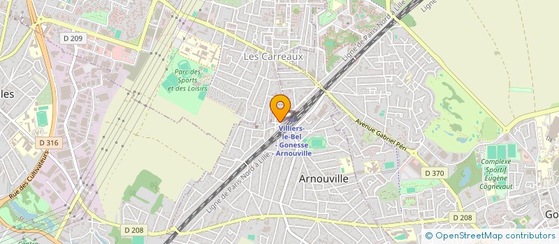 localisation de l'entreprise MLB BATIMENT à ARNOUVILLE