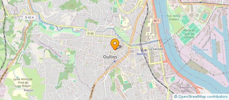 localisation de l'entreprise MLB IMMO  OULLINS-PIERRE-BENITE