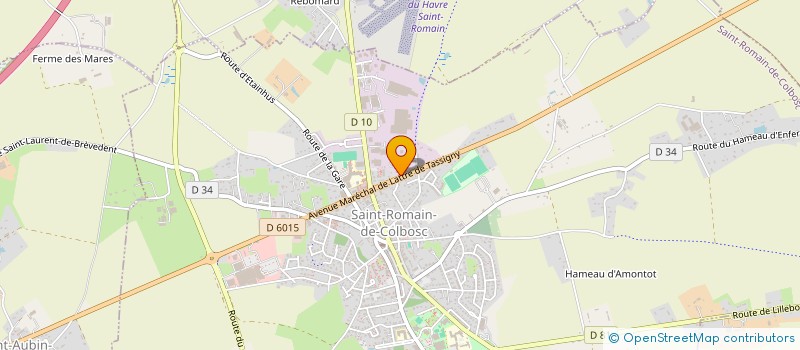 localisation de l'entreprise MLB RH à SAINT-ROMAIN-DE-COLBOSC