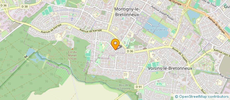 localisation de l'entreprise MLBD IMMOBILIER  MONTIGNY-LE-BRETONNEUX