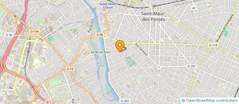 localisation de l'entreprise MLBH DISTRIBUTION à SAINT-MAUR-DES-FOSSES