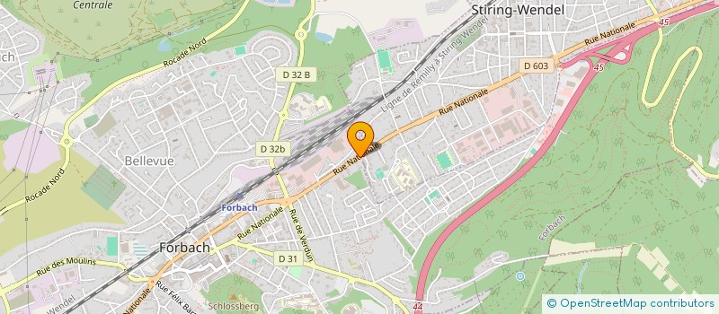 localisation de l'entreprise MLC  FORBACH