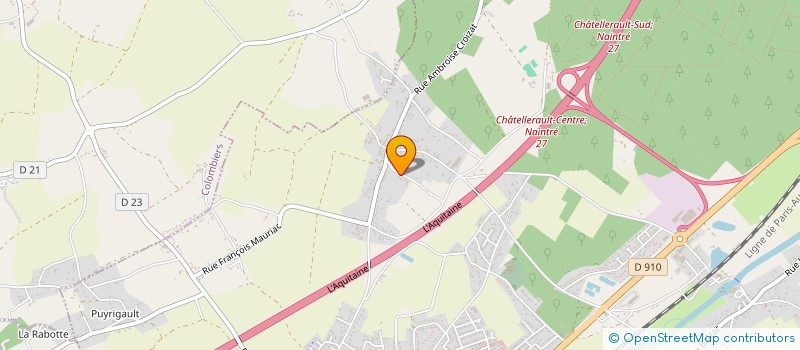 localisation de l'entreprise MLC  NAINTRE