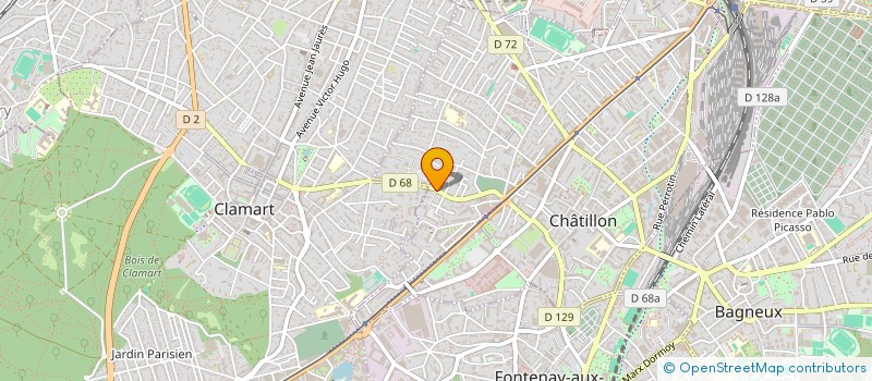 localisation de l'entreprise MLC 92 à CHATILLON