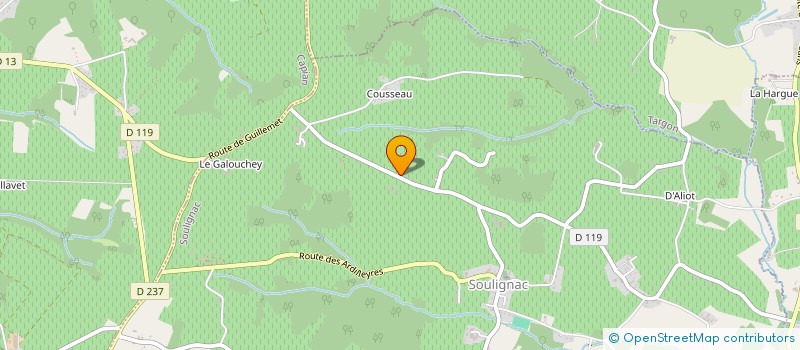 localisation de l'entreprise MLC  SOULIGNAC