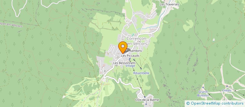 localisation de l'entreprise MLC  CORRENCON-EN-VERCORS