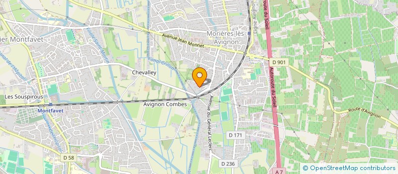 localisation de l'entreprise MLC AMENAGEMENT 84  MORIERES-LES-AVIGNON