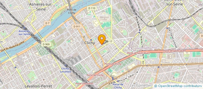 localisation de l'entreprise MLC ASSURANCES à CLICHY