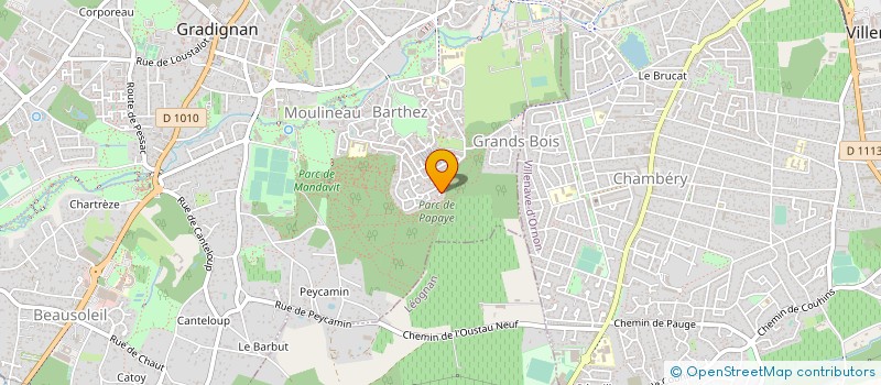 localisation de l'entreprise MLC CHARPENTE  GRADIGNAN