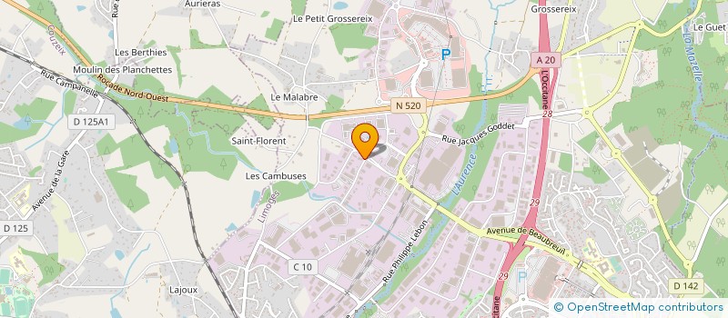localisation de l'entreprise MLC ENERGIES à LIMOGES