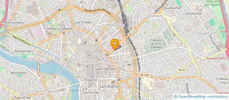 localisation de l'entreprise MLC. EXPERT  TOULOUSE